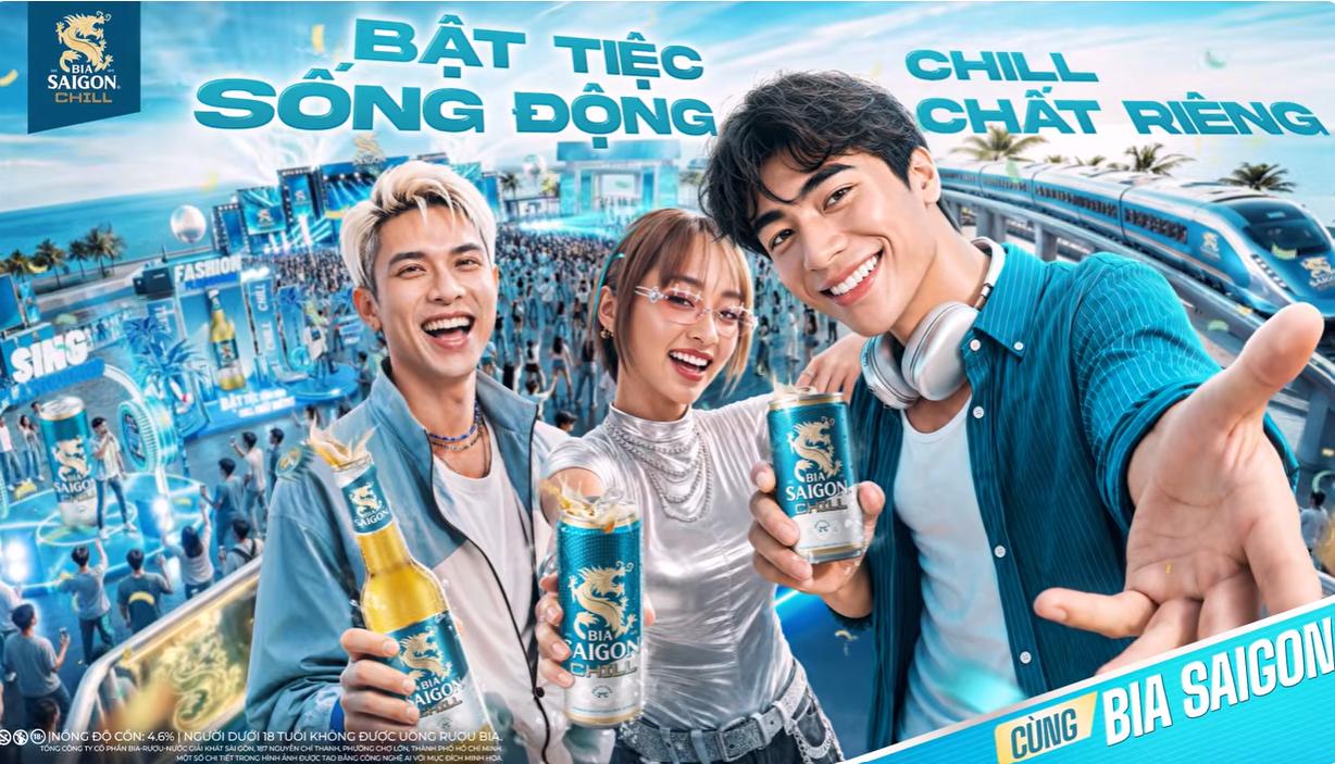 Bia Saigon Chill - Bật Tiệc Sống Động